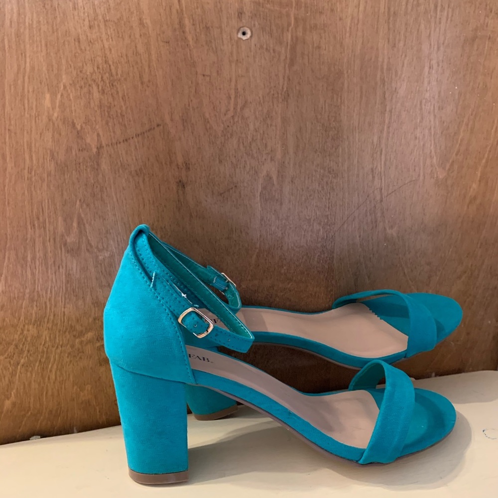 Green high heels